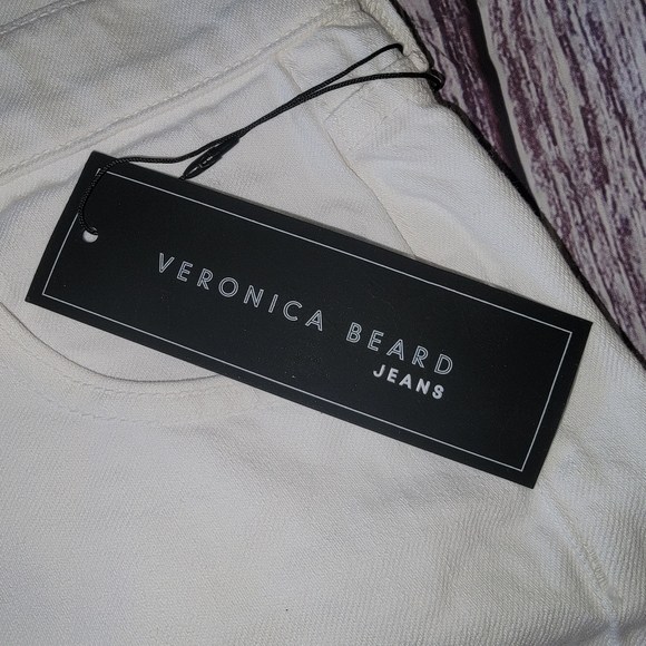 Veronica Beard Shiloh Mid Length Cut Off Button Fly Shorts - Picture 8 of 16